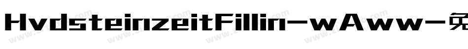 HvdsteinzeitFillin-wAww字体转换