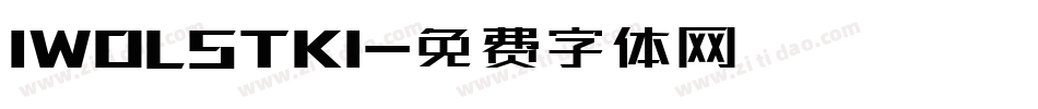 IWOLSTKI字体转换