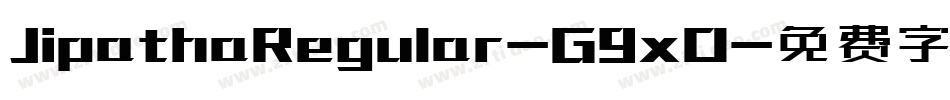 JipathaRegular-G9xO字体转换