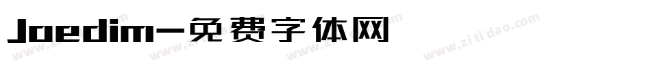 Joedim字体转换