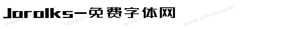 Jorolks字体转换