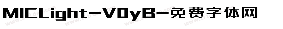M1CLight-V0yB字体转换