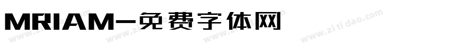 MRIAM字体转换