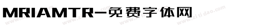 MRIAMTR字体转换