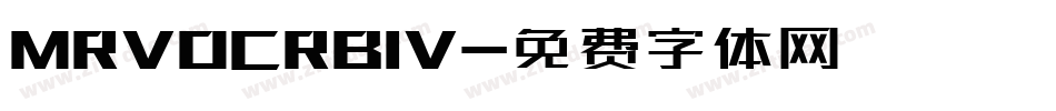 MRVOCRBIV字体转换