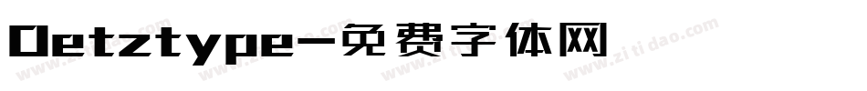Oetztype字体转换