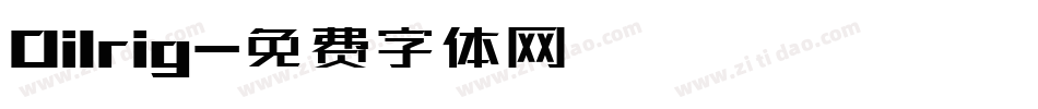 Oilrig字体转换