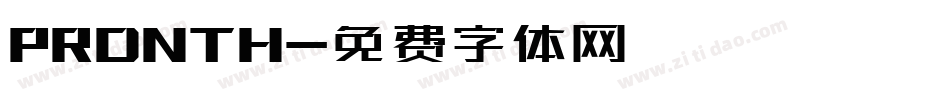 PRDNTH字体转换