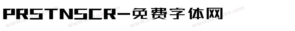 PRSTNSCR字体转换