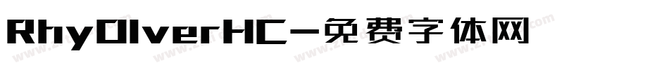 RhyOlverHC字体转换