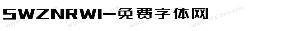 SWZNRWI字体转换