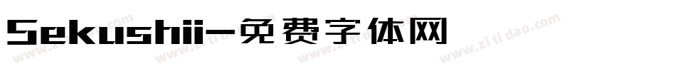 Sekushii字体转换