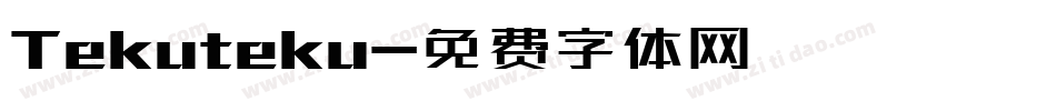 Tekuteku字体转换