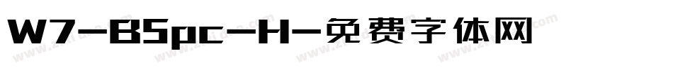 W7-B5pc-H字体转换