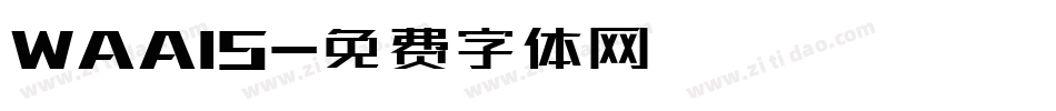 WAAIS字体转换
