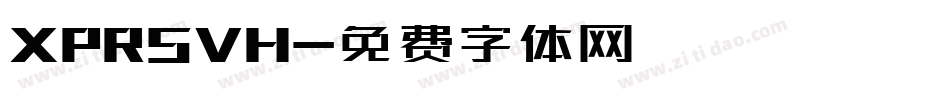 XPRSVH字体转换