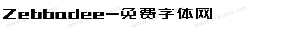 Zebbadee字体转换