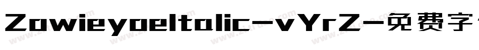 ZowieyoeItalic-vYrZ字体转换