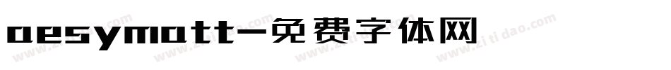 aesymatt字体转换