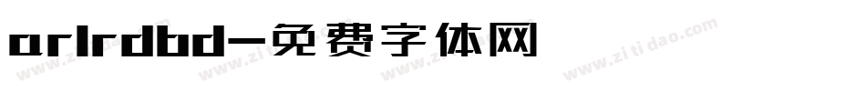 arlrdbd字体转换