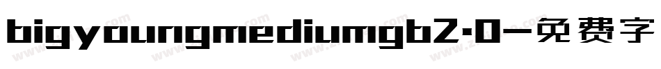 bigyoungmediumgb2.0字体转换