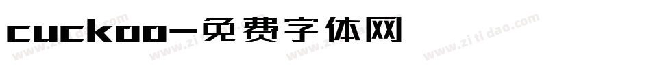 cuckoo字体转换