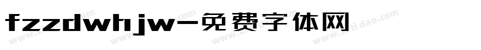 fzzdwhjw字体转换