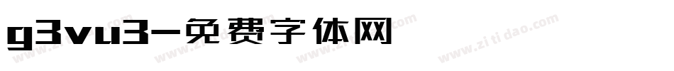 g3vu3字体转换