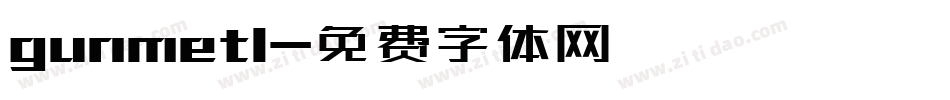gunmetl字体转换