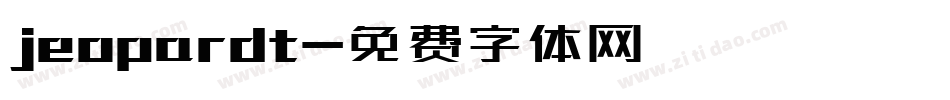 jeopardt字体转换