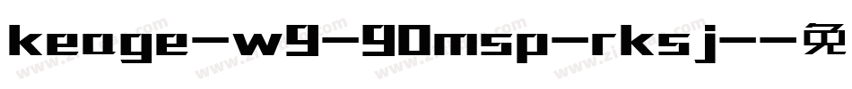 keage-w9-90msp-rksj-字体转换