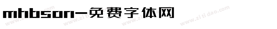 mhbson字体转换
