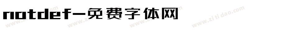notdef字体转换