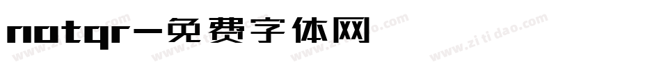 notqr字体转换