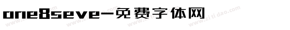 one8seve字体转换