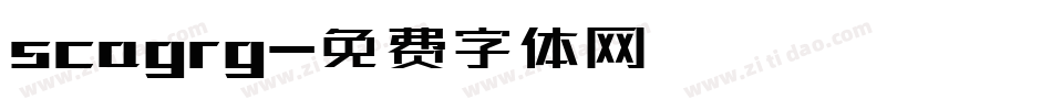scagrg字体转换