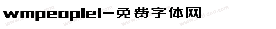 wmpeople1字体转换