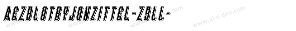AezblotByJonZittel-z9ll字体转换