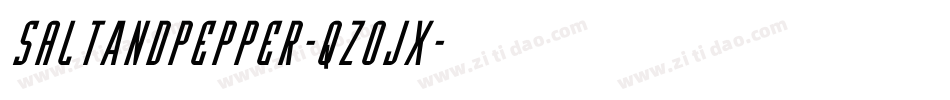 SaltAndPepper-qZ0Jx字体转换