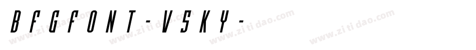BfgFont-v5Ky字体转换