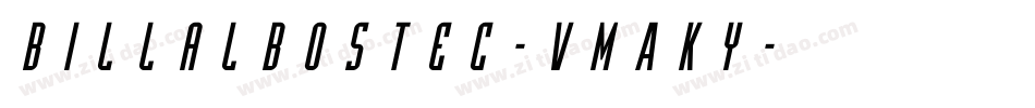 BillalBostec-vmAKy字体转换