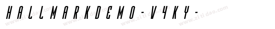 HallmarkDemo-v4Ky字体转换