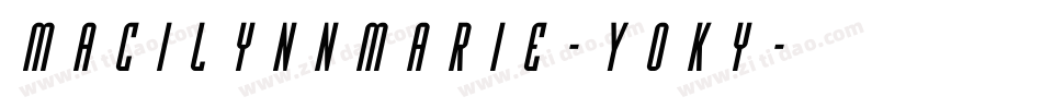 MacilynnMarie-Y0Ky字体转换