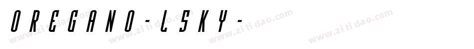 Oregano-l5Ky字体转换