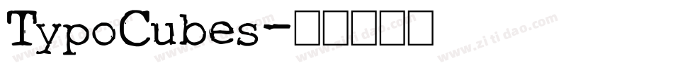 TypoCubes字体转换