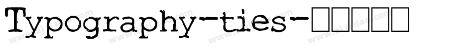 Typography-ties字体转换