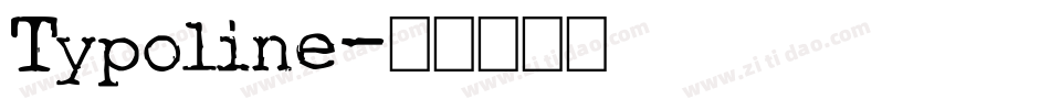 Typoline字体转换