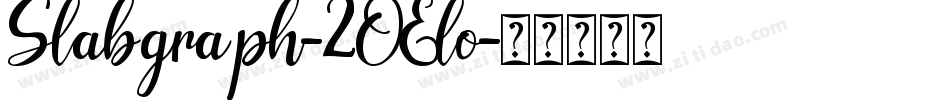 Slabgraph-2OElo字体转换