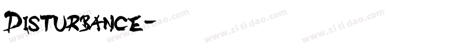 Disturbance字体转换