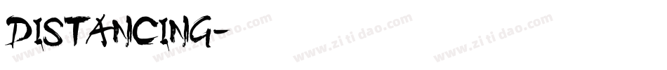 DISTANCING字体转换